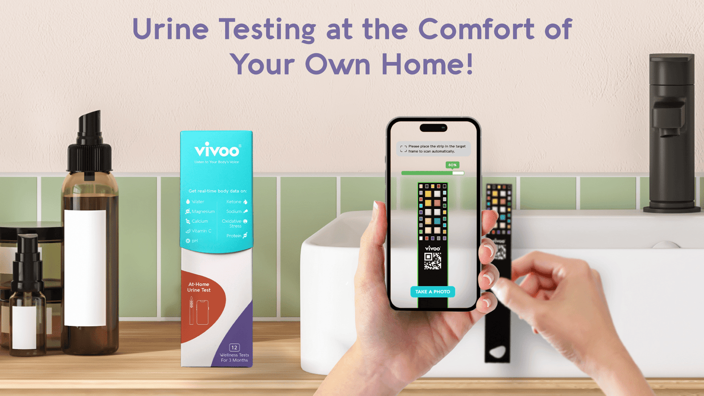 a banner image that promotes vivoo urine test