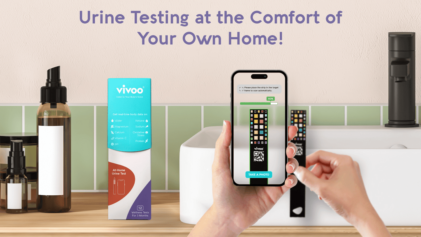 a banner image that promotes vivoo urine test